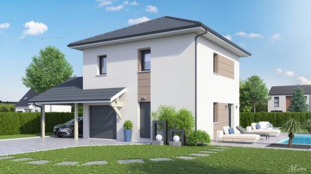 Terrain avec maison neuve à vendre 399 800 € Fessy 74890