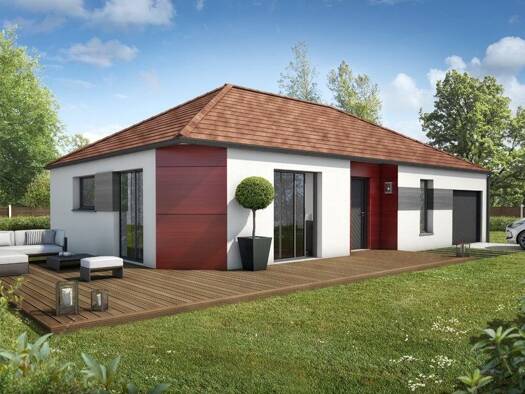 Terrain avec maison neuve à vendre 229 907 € 4 pièces 3 chambres 80 m² 783 m² de terrain Saint-Loup-de-Varennes 71240