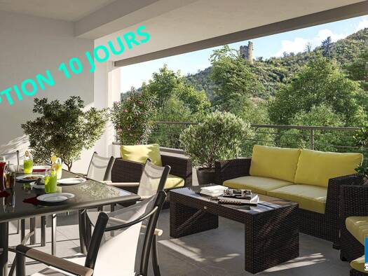 Appartement à vendre - neuf 189 267 € 2 pièces 1 chambre 48,5 m² 4ème étage La Ville Tournon-sur-Rhône 07300