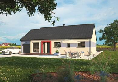 Maison neuve à vendre 266 900 € 5 pièces 3 chambres 100 m² 1 160 m² de terrain La Couture-Boussey 27750