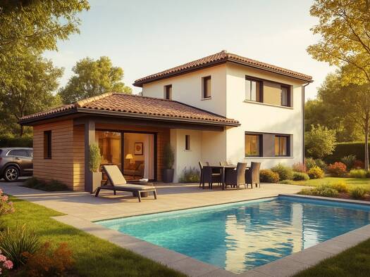 Terrain avec maison neuve à vendre 260 300 € 4 pièces 3 chambres 110 m² 625 m² de terrain Bérat 31370