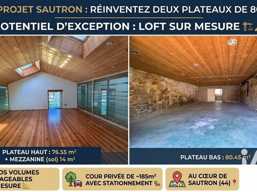 Maison à vendre 270 000 € 7 pièces 6 chambres 195 m² 185 m² de terrain Centre Sautron 44880