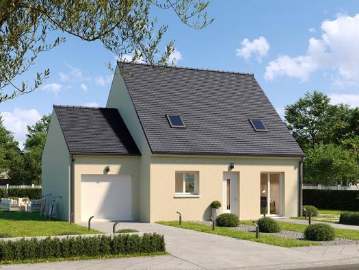 Terrain avec maison neuve à vendre 287 900 € 5 pièces 3 chambres 90 m² 495 m² de terrain Saint-Augustin-des-Bois 49170