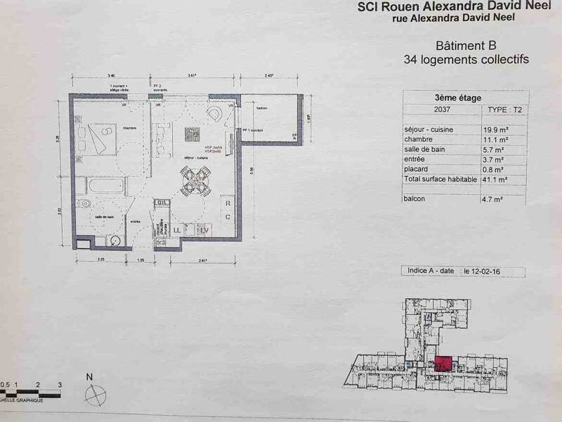 Maison à louer, 41m², ROUEN