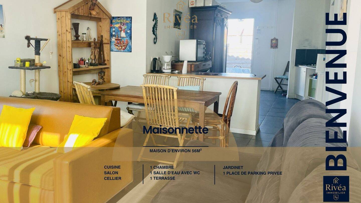 Maison à vendre, 56m², SAINT GEORGES D'OLERON