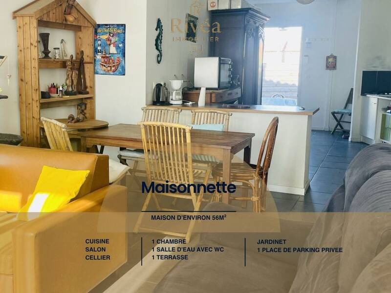 Maison à vendre, 56m², SAINT GEORGES D'OLERON