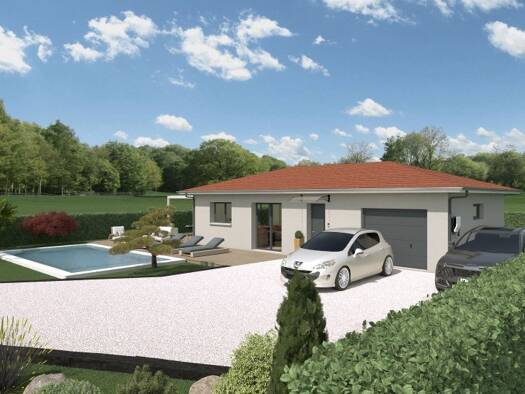 Terrain avec maison neuve à vendre 291 000 € 5 pièces 4 chambres 100 m² 770 m² de terrain Cras-sur-Reyssouze 01340