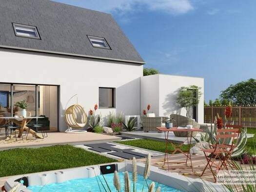 Terrain avec maison neuve à vendre 253 925 € 5 pièces 4 chambres 85 m² 598 m² de terrain Trégunc 29910