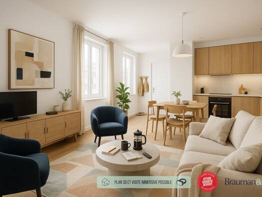 Appartement à vendre - neuf 261 500 € 3 pièces 2 chambres 67 m² 1er étage Sud Est Perros-Guirec 22700