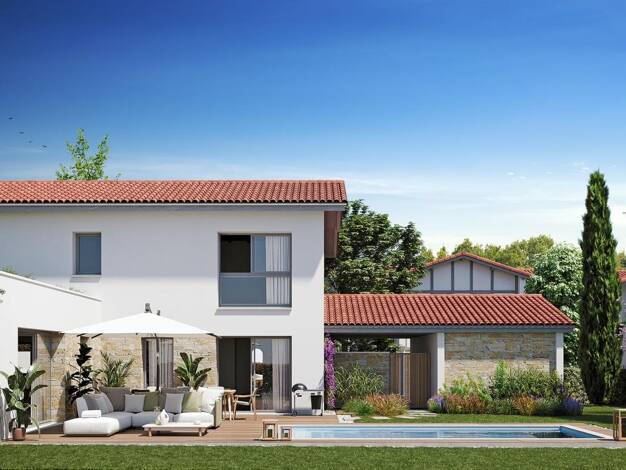 Maison à vendre - neuf 1 840 000 € 6 pièces 5 chambres 170 m² 494 m² de terrain Butte Aux Cailles-Refuge-Montbrun Anglet 64600