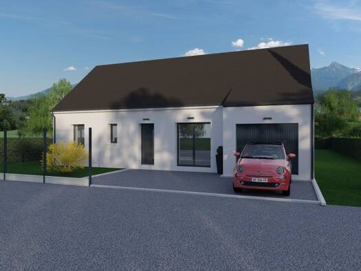 Terrain avec maison neuve à vendre 164 000 € 4 pièces 3 chambres 85 m² 1 472 m² de terrain Neuvy-Saint-Sépulchre 36230