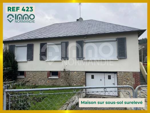 Maison à louer 800 € 3 pièces 2 chambres 72,5 m² 600 m² de terrain Nassandres 27550