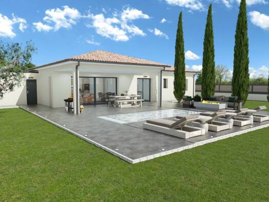 Terrain avec maison neuve à vendre 275 362 € 4 pièces 3 chambres 104 m² 768 m² de terrain Le Grès 31480