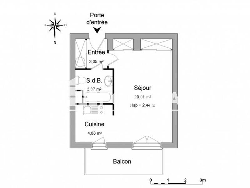 Maison à louer, 32m², TOURS