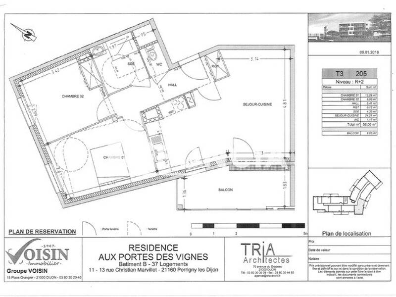 Maison à louer, 58m², PERRIGNY LES DIJON