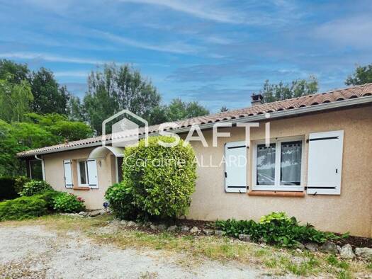 Maison de plain-pied à vendre 269 000 € 6 pièces 4 chambres 154 m² 1 732 m² de terrain Polastron 32130