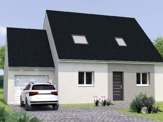 Terrain avec maison neuve à vendre 256 700 € 5 pièces 3 chambres 95 m² 495 m² de terrain Saint-Augustin-des-Bois 49170