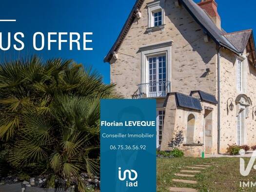 Demeure à vendre 779 000 € 8 pièces 4 chambres 198 m² 720 m² de terrain Centre Angers 49000