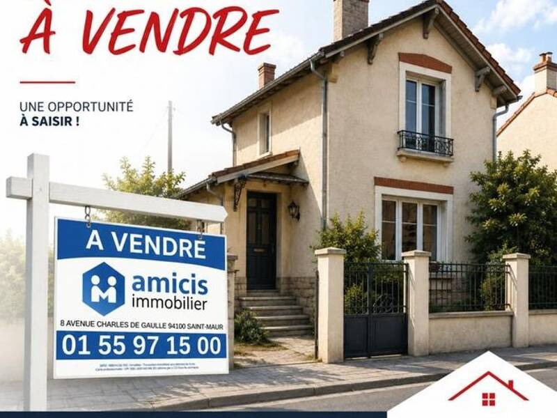 Maison à vendre, 89m², SAINT MAUR DES FOSSES