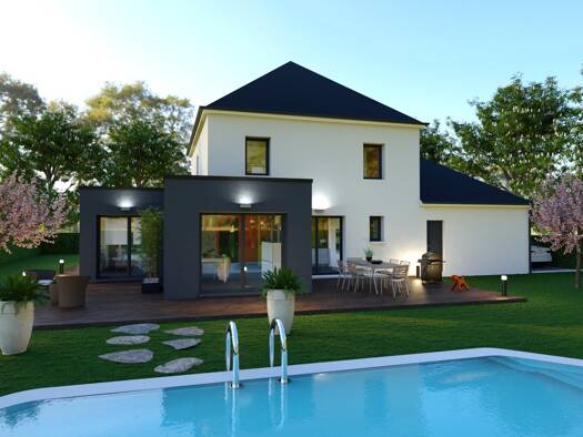 Terrain avec maison neuve à vendre 320 713 € 5 pièces 4 chambres 143 m² 1 500 m² de terrain Torcy-et-Pouligny 21460