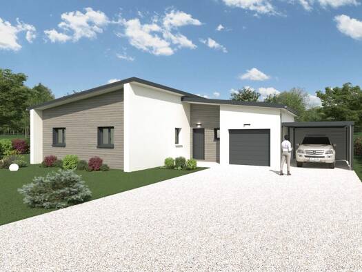 Terrain avec maison neuve à vendre 283 300 € 4 pièces 3 chambres 93 m² 750 m² de terrain Saint-Martin-du-Frêne 01430