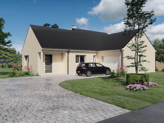 Terrain avec maison neuve à vendre 262 500 € 5 pièces 3 chambres 100 m² 375 m² de terrain Vauchrétien 49320