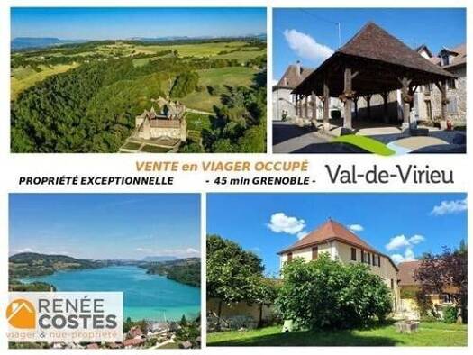 Maison en viager occupé Bouquet 85 000 € 9 pièces 7 chambres 280 m² 2 300 m² de terrain Val-de-Virieu 38730