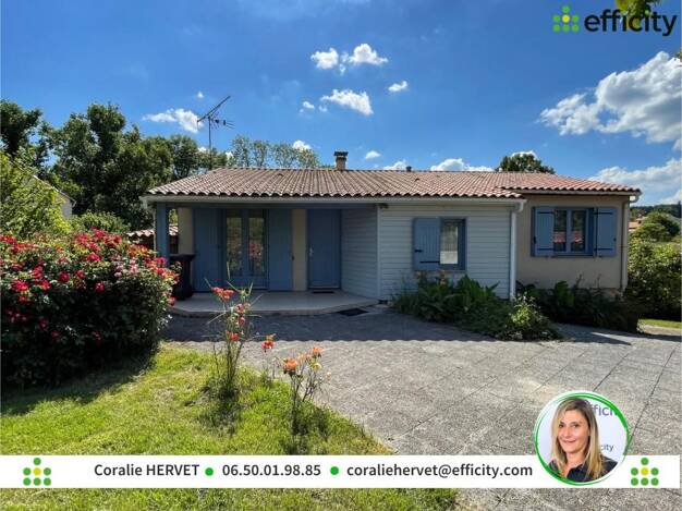 Maison à vendre 179 000 € 4 pièces 2 chambres 87 m² 1 500 m² de terrain Dignac 16410
