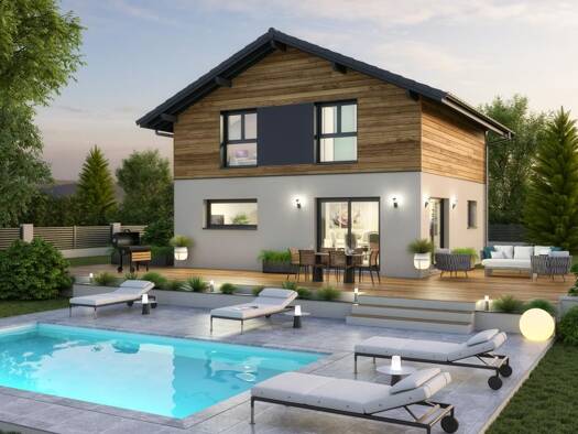 Terrain avec maison neuve à vendre 587 000 € 4 pièces 3 chambres 115 m² 700 m² de terrain Centre Sallanches 74700