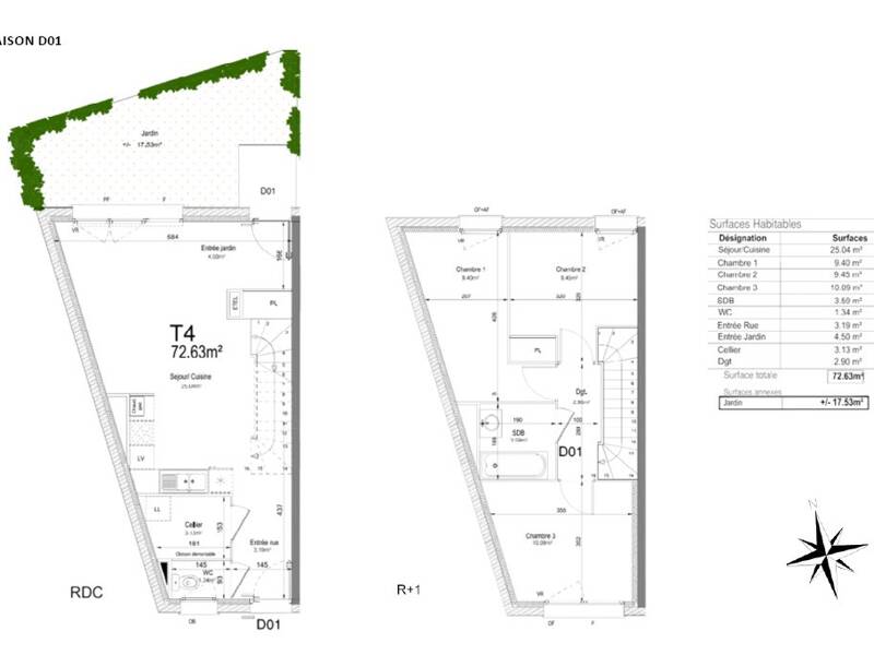 Maison à vendre, 72m², AMIENS