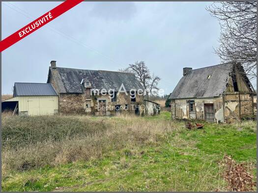 Ferme à vendre 108 000 € 4 pièces 1 chambre 120 m² 58 696 m² de terrain Le Teilleul 50640
