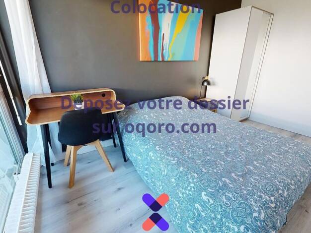 Colocation à louer 604 € 6 pièces 5 chambres 84 m² 3ème étage Girondins Lyon 7ème arrondissement 69007