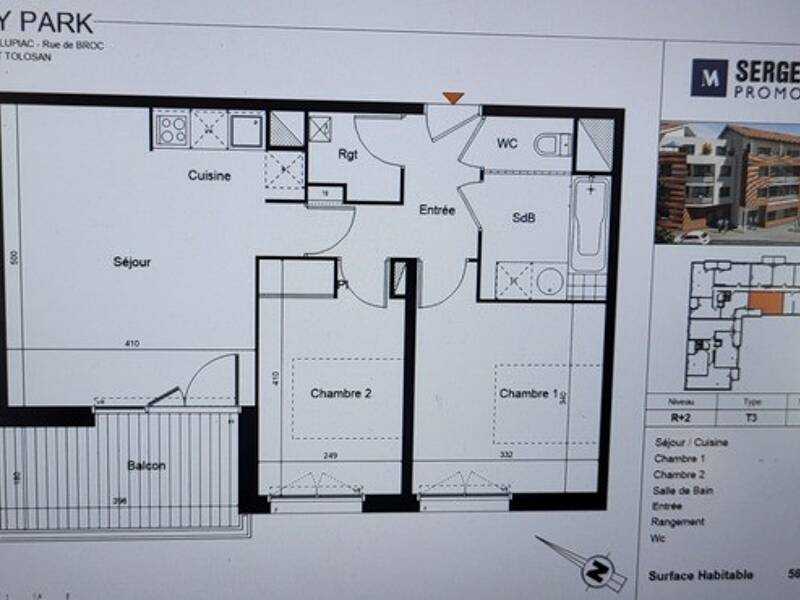 Maison à louer, 57m², CASTANET TOLOSAN