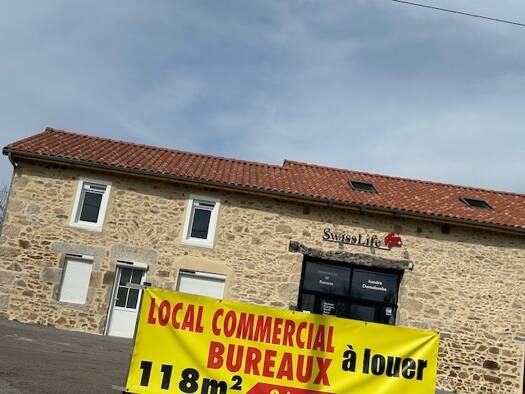 Espace bureau à louer 1 000 € 117 m² de bureaux Est Saint-Junien 87200