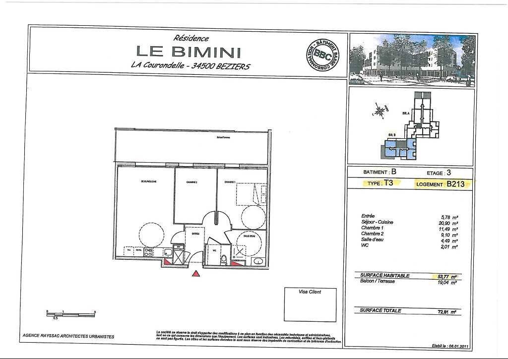 Maison à vendre, 54m², BEZIERS