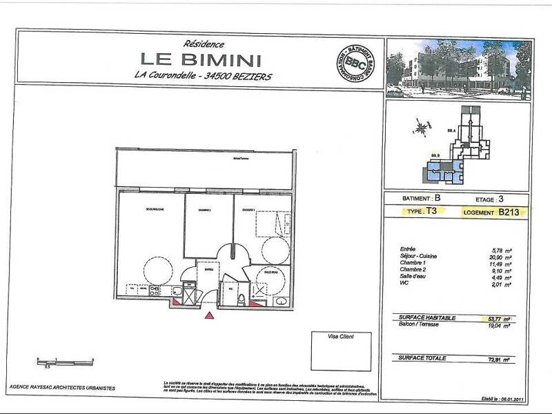 Maison à vendre, 54m², BEZIERS
