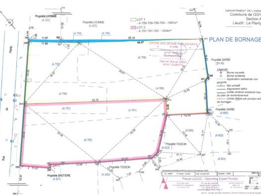 Terrain constructible à vendre 27 080 € 1 204 m² de terrain Oisy 02450