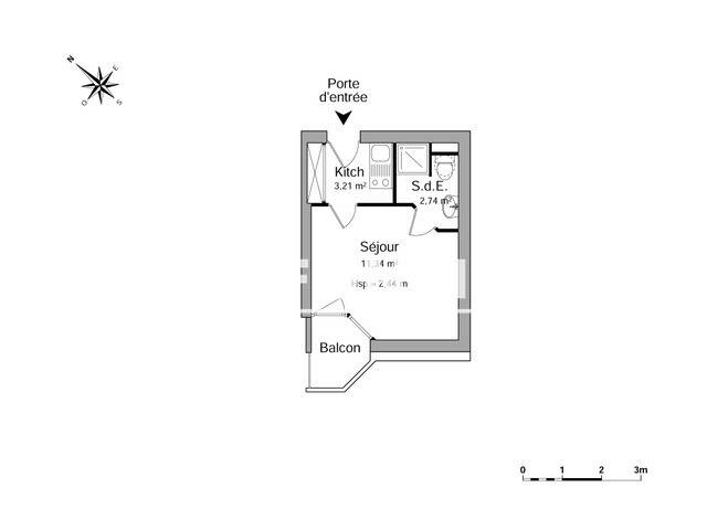 Maison à louer, 17m², CAEN
