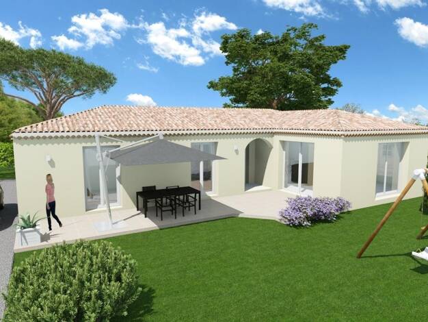 Terrain avec maison neuve à vendre 196 400 € 4 pièces 3 chambres 85 m² 570 m² de terrain Saint-Paulet-de-Caisson 30130