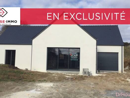 Maison de plain-pied à vendre 291 000 € 4 pièces 2 chambres 101 m² 620 m² de terrain La Vraie-Croix 56250