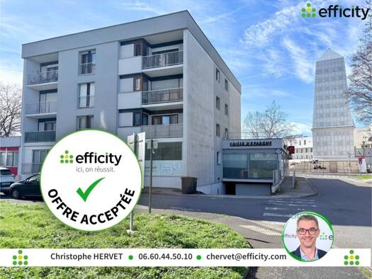 Appartement à vendre 74 900 € 2 pièces 1 chambre 48 m² Étage 3/3 Ma Campagne-Petit Fresquet Angoulême 16000