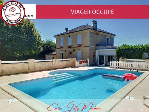 Maison en viager occupé Bouquet 151 750 € 4 pièces 3 chambres 129 m² 3 287 m² de terrain Val-de-Livenne 33820
