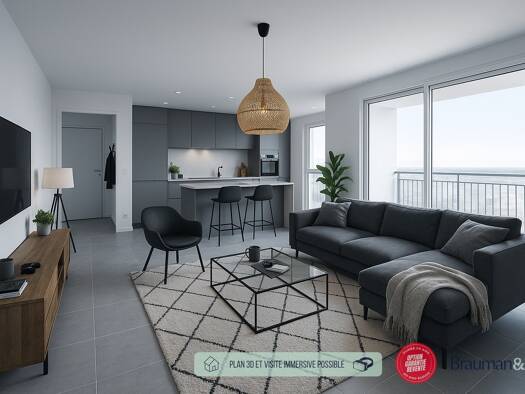 Appartement à vendre 340 000 € 4 pièces 3 chambres 84 m² 1er étage Montrabé 31850