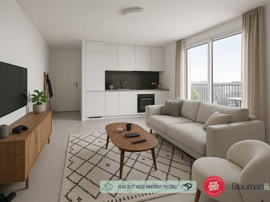 Appartement à vendre - neuf 270 000 € 2 pièces 43 m² 3ème étage La Chasse Beauchamp 95250