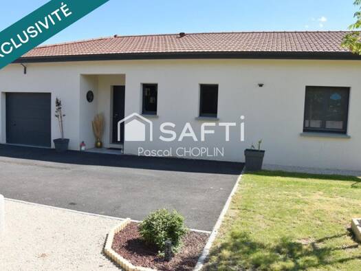 Maison de plain-pied à vendre 334 900 € 4 pièces 3 chambres 113 m² 749 m² de terrain Vernosc-lès-Annonay 07430