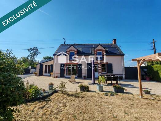 Maison de plain-pied à vendre 419 000 € 5 pièces 4 chambres 130 m² 3 500 m² de terrain Grandchamp-des-Fontaines 44119