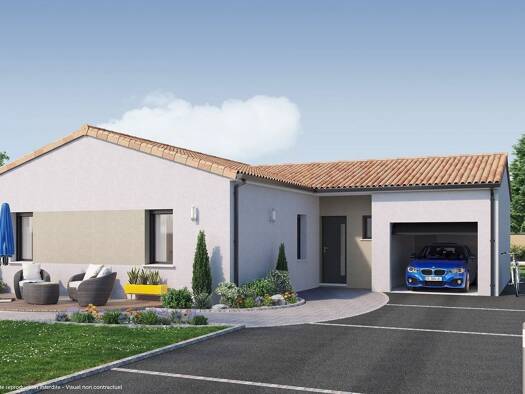 Terrain avec maison neuve à vendre 248 337 € 5 pièces 4 chambres 103 m² 468 m² de terrain Saint-Mars-de-Coutais 44680