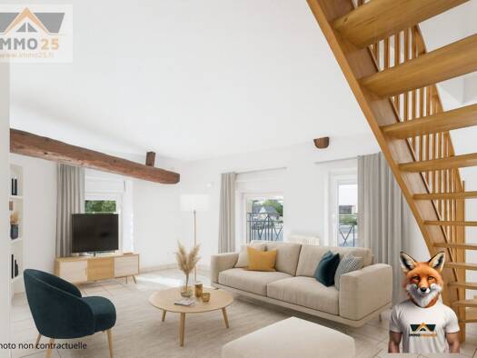 Duplex à vendre 149 900 € 3 pièces 2 chambres 65 m² RDC Thise 25220