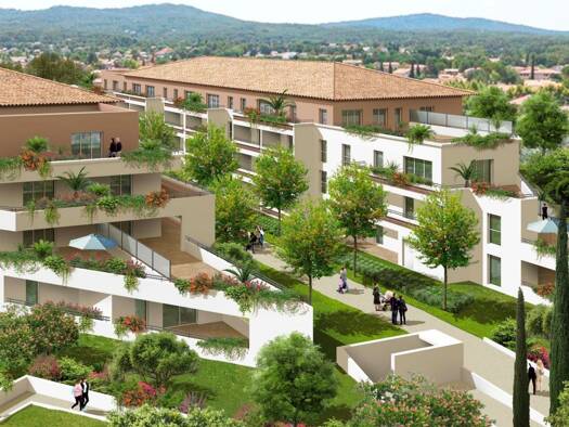 Appartement à louer 1 310 € 4 pièces 3 chambres 90,6 m² RDC Village Ouest Trets 13530