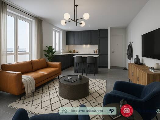 Appartement à vendre - neuf 270 000 € 3 pièces 2 chambres 64 m² 2ème étage Livilliers 95300